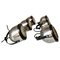 Chromed and Metal Aluminum Wall Light by Gae Aulenti for Stilnovo, Italy, 1970s, Set of 2 3