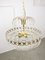 Vintage Italian Crystal and Gilt Metal Chandelier, 1980s 14