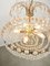 Vintage Italian Crystal and Gilt Metal Chandelier, 1980s, Image 16