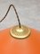 Vintage Italian Brass and Glass Pendant Lamp, Image 13