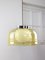 Vintage Italian Chrome and Glass Pendant Lamp 1