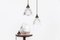 Lámpara colgante de vidrio de Holophane, años 20, Imagen 6