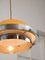 Italian Space Age Orange and Chrome Metal Pendant Lamp, 1970s, Image 3