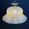 Lámpara colgante Bonnet vintage de cristal de Murano, Italia, años 70, Imagen 3