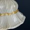 Lámpara colgante Bonnet vintage de cristal de Murano, Italia, años 70, Imagen 7