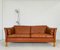 Vintage Mid-Century Danish 2.5 Seater Cognac Leather Sofa attributed to Mogens Hansen, Image 13