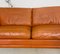 Dänisches Vintage Mid-Century 2,5-Sitzer Ledersofa in Cognac, Mogens Hansen zugeschrieben 11