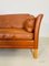 Dänisches Vintage Mid-Century 2,5-Sitzer Ledersofa in Cognac, Mogens Hansen zugeschrieben 10