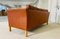 Dänisches Vintage Mid-Century 2,5-Sitzer Ledersofa in Cognac, Mogens Hansen zugeschrieben 2