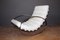 Chrome and White Leather Rocking Armchair, 1980s, Image 9