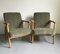 Vintage Polish Model B-7727 Armchairs in Olive Green Fabric, 1970s, Set of 2 1