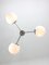 Vintage Italian Chrome and Opaline Sputnik Chandelier, 1970s 4