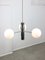 Vintage Italian Chrome and Opaline Sputnik Chandelier, 1970s 12