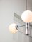 Vintage Italian Chrome and Opaline Sputnik Chandelier, 1970s, Image 3