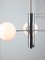 Vintage Italian Chrome and Opaline Sputnik Chandelier, 1970s, Image 7