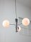 Vintage Italian Chrome and Opaline Sputnik Chandelier, 1970s, Image 9