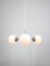 Vintage Italian Chrome and Opaline Sputnik Chandelier, 1970s 5