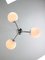 Vintage Italian Chrome and Opaline Sputnik Chandelier, 1970s, Image 9