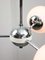 Vintage Italian Chrome and Opaline Sputnik Chandelier, 1970s 4