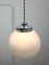 Mid-Century Italian Chrome and Murano Glass Pendant Lamp 8