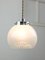 Mid-Century Italian Chrome and Murano Glass Pendant Lamp 2