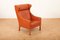 Model 2204 Wingback Armchair in Wood and Leather by Børge Mogensen for Frederica, 1963, Image 1