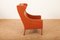 Model 2204 Wingback Armchair in Wood and Leather by Børge Mogensen for Frederica, 1963, Image 4