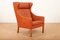 Model 2204 Wingback Armchair in Wood and Leather by Børge Mogensen for Frederica, 1963 6