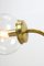 Large Mid-Century Italian Brass Wall or Ceiling Lamp, 1960s, Image 13
