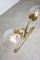 Large Mid-Century Italian Brass Wall or Ceiling Lamp, 1960s 6