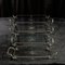 Mid-Century Glass Trays with Chrome Handles, Set of 4, Image 4