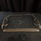 Mid-Century Glass Trays with Chrome Handles, Set of 4 7