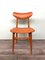 Italian Scandinavian Style Dining Chair in Beech and Skai, 1950s 1