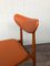 Italian Scandinavian Style Dining Chair in Beech and Skai, 1950s, Image 6