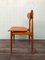 Italian Scandinavian Style Dining Chair in Beech and Skai, 1950s 7