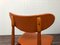 Italian Scandinavian Style Dining Chair in Beech and Skai, 1950s, Image 10