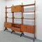 Swedish Teak Freestanding Bookcase by Vittorio Dassi, 1950s-1960s, Set of 3 15