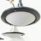 Space Age Ceiling Light in Glass and Aluminum 3