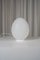 Vianne Table Lamp in White Glass, 1970s 1
