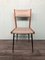 Italienischer Vintage Stuhl aus Metall, Holz & Skai, 1960er 11