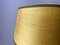 Wooden Table Lamp with Silk Half Shade, 1960s 8