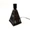 Vintage Handmade Triangular Table Lamp with Egyptian Motiv from Tilgmans, Sweden 7