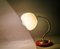 Small Mid-Century Modern Table Lamp with Cream Opaine Lampshade, 1940s, Image 6