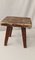 Antique Swedish Folk Art Stool in Pine, Image 3