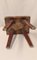 Antique Swedish Folk Art Stool in Pine, Image 2