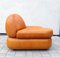 Cognac Leather Sofa and Armchairs by Sapporo for Mobil Girgi, Italy, 1970s, Set of 3 17