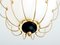Opaline Glass, Brass and Metal Pendant by Angelo Lelii for Arredoluce, 1958 5