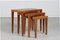 Danish Nesting Tables in Mahogany by Severin Hansen Jr. and Nils Thorsson for Haslev Møbelsnedkeri and Royal Copenhagen, 1970s, Set of 3 2