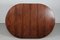 Modern Danish Round Dining Table in Rosewood with Three Leaves, 1970s, Image 5