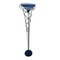 Vintage Italian Wrought Iron and Crystal Floor Lamp, Image 1